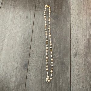 Mixed Pearl and Gold Necklace